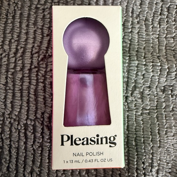 Pleasing Harry Styles Nail Polish Purple Shimmer Glitter  Chrome 13mL NEW In Box - Picture 1 of 4